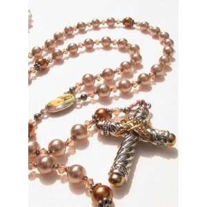  Rosary Crystal Bead Faceted Prayer Guide Included 