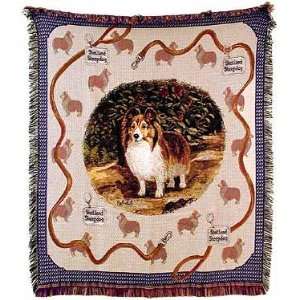  Shetland Sheepdog Tapestry Throw: Home & Kitchen