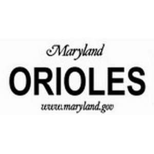 Maryland State Background License Plates   Orioles Plate Tag Tags auto 