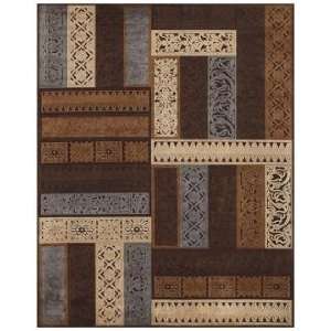  Glaston Turin Chocolate and Silver 76 Round Area Rug 