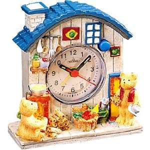  Teddy Bear Kitchen House Alarm Clock