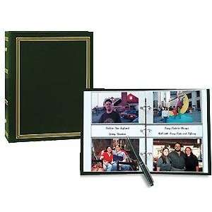   pocket HUNTER GREEN binder album for 400 photos   4x6