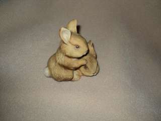 HOMCO Porcelain Baby Bunny Rabbits #1455 Figurine  