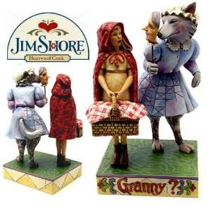  Jim Shore Literary `Little Red Riding Hood & Wolf 