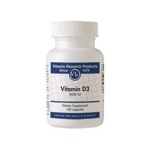 Vitamin D3, 5000 IU   Capsules