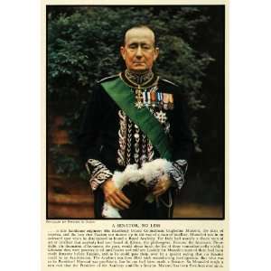  1934 Print Portrait Senator Guglielmo Marconi Fascism 