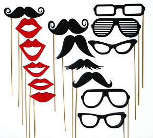 Wedding Party Mustache On A Stick Photo Booth Prop Mask  