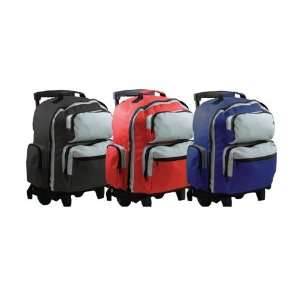  18 Two Tone Rolling Backpack, Case Pack 6: Office 