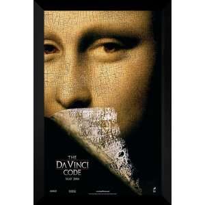  The DaVinci Code FRAMED 27x40 Movie Poster Tom Hanks