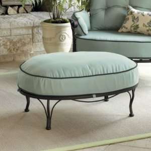  Corsica Outdoor Ottoman Sand w/ Sand Cording  Ballard 