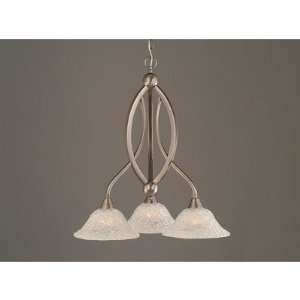 Toltec Lighting 263 431 Bow 3 Light Chandelier with Glass Shade Finish 