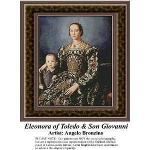 Eleonora of Toledo & Son Giovanni, Counted Cross Stitch 