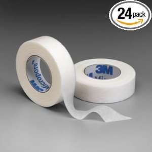  3M Micropore 1/2 x 10 yd. White Surgical Tape   Box of 24 