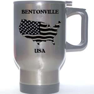  US Flag   Bentonville, Arkansas (AR) Stainless Steel Mug 
