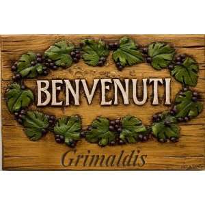 BENVENUTI ITALIAN WELCOME SIGN 