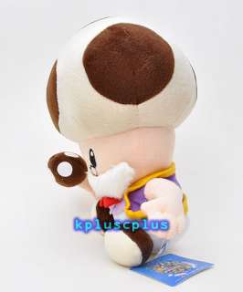 Super Mario Bros Plush Doll Toy   Toad Old Toadsworth 10   