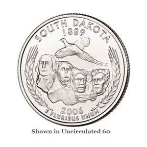  2006 P South Dakota State Quarter    Uncirculated MS/60 