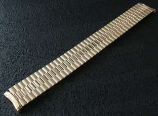 NOS 18mm Speidel USA Gold gf 1970s Vintage Watch Band  