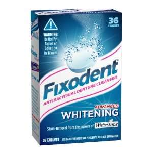  Fixodent Advanced Whitening Denture Cleanser, 36 Count 