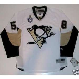   Letang Pittsburgh Penguins 08 Cup Jersey Real Rbk: Sports & Outdoors