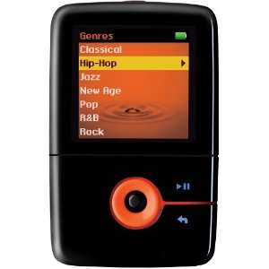   GB Portable Media Player (Black/Orange): MP3 Players & Accessories