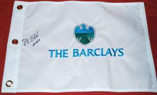 STEVE STRICKER Signed BARCLAYS PinFlag   2007 Champion  