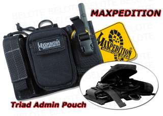 Maxpedition 0324 Triad Admin Pouch BLACK 0324B *NEW*  