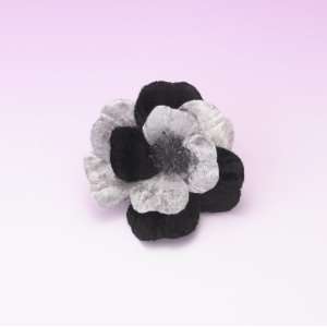  Two Tone Velvet Blossom in Gray/Black 