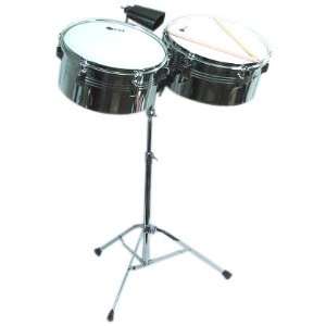   Percussion LT156 13 & 14 inch Metal Latin Timbale Musical Instruments