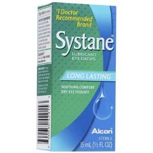  Systane Lubricant Eye Drops 0.5 oz, 15mL (Quantity of 3 