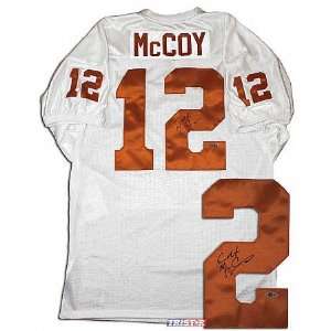  Colt McCoy Autographed Texas Custom White Jersey 