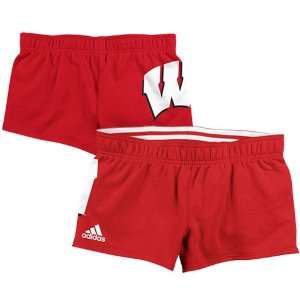   Badgers Ladies Cardinal Cheeky Rollover Shorts