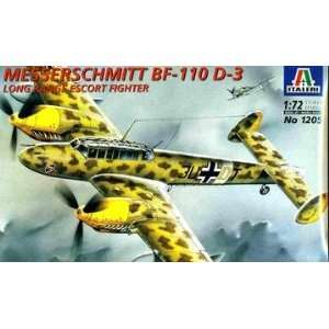   72 Scale Messerschmitt BF110 D 3 WWII German Fighter Toys & Games