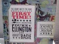 DUKE ELLINGTON & COUNT BASIE THE FIRST TIME LP JAZZ!!  