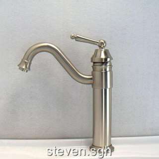 Brushed Nickel Bathroom Vessel Sink Faucet Mixer A32  