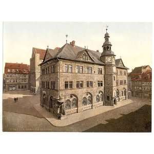   Reprint of Town hall, Nordhausen, Thuringia, Germany