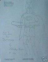GI Joe Pattern BATMAN COSTUME TV Series 1969  