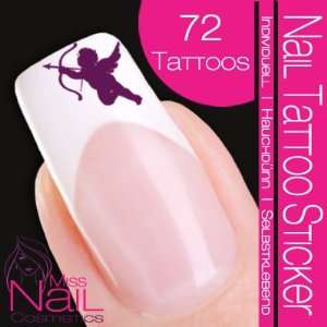  Nail Tattoo Sticker Angel / Cupid   berry Beauty