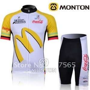  new 2011 mcdonalds cycling bicycle jersey wear + shorts 