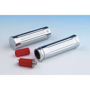  Chrome Grooved Grips with Roller Bearing Sports 