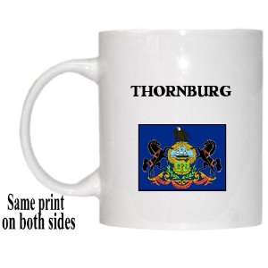  US State Flag   THORNBURG, Pennsylvania (PA) Mug 