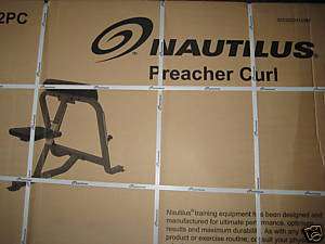 Nautilus Commercial Free Weight Preacher Curl Biceps  