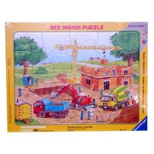  Construction At The Site See Inside Frame Puzzle Toys 