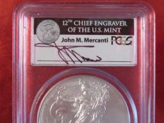 2011 (W) Silver Eagle PCGS MS 70 STRUCK @ WEST POINT Signed by John M 