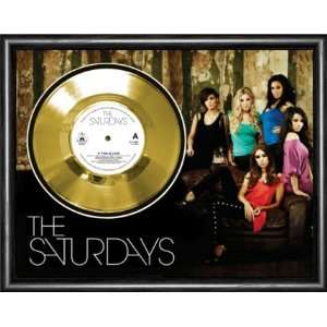  The Saturdays If This Is Love Framed Gold Record A3 