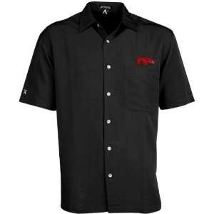  Razorbacks Black Prevail Short Sleeve Shirt