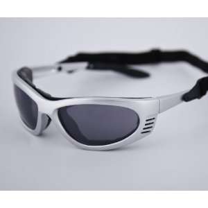  The Collective   Silver Frame Goggles with Mirror Lenses The 