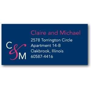  Address Labels   Couples Monogram By Le Papier Boutique 