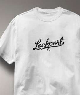 Lockport Illinois IL METRO WHITE Hometown So T Shirt XL  