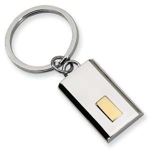  Stainless Steel 24k Gold plating Key Chain Jewelry
